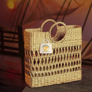 Hand Woven Basket Bag - 016